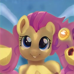 Size: 1024x1024 | Tagged: safe, artist:thisponydoesnotexist, derpibooru import, pony, neural network, not fluttershy, solo