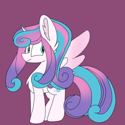 Size: 1378x1378 | Tagged: safe, artist:circuspaparazzi5678, derpibooru import, princess flurry heart, alicorn, pony, cute, cutie mark, fullbody, older, older flurry heart, solo