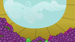 Size: 1280x720 | Tagged: safe, derpibooru import, screencap, sisterhooves social, background, food, grapes, no pony, scenic ponyville, sweet apple acres