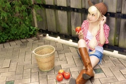 Size: 2048x1364 | Tagged: safe, artist:inmcos, derpibooru import, photographer:narunarunantoka, applejack, human, clothes, cosplay, costume, irl, irl human, photo