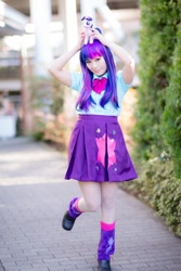 Size: 400x600 | Tagged: safe, artist:saorich, derpibooru import, twilight sparkle, human, clothes, cosplay, costume, irl, irl human, japan, photo, toy