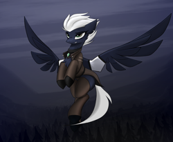 Size: 6900x5689 | Tagged: safe, artist:fenixdust, derpibooru import, oc, oc:avery, pegasus, pony, clothes, scar