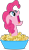 Size: 1708x2907 | Tagged: safe, artist:frownfactory, derpibooru import, pinkie pie, earth pony, pony, green isn't your color, .svg available, faic, female, forever, mare, pinkie being pinkie, pinkie physics, screaming, simple background, solo, sponge, svg, transparent background, vector