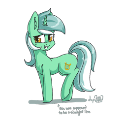 Size: 586x572 | Tagged: safe, artist:dsp2003, lyra heartstrings, pony, unicorn, 2018, aggie.io, cute, cutie mark, female, grin, mare, simple background, smiling, transparent background