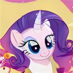 Size: 1024x1024 | Tagged: safe, artist:thisponydoesnotexist, derpibooru import, oc, oc only, pony, unicorn, artificial intelligence, eyeshadow, female, makeup, mare, neural network, not rarity, solo