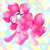 Size: 1500x1500 | Tagged: safe, artist:glitterpastelfoxes, derpibooru import, pinkie pie, earth pony, pony, colored pupils, cute, diapinkes, ear fluff, female, heart eyes, mare, open mouth, solo, wingding eyes