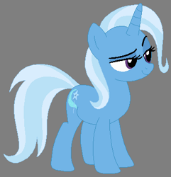 Size: 381x395 | Tagged: safe, artist:exterminator2003, derpibooru import, trixie, pony, unicorn, blue coat, female, horn, mare, solo, two toned mane