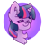 Size: 1754x1754 | Tagged: safe, artist:minty joy, derpibooru import, twilight sparkle, twilight sparkle (alicorn), alicorn, unicorn, bust, chest fluff, circle background, digital art, ear fluff, horn, portrait, simple background, solo, transparent background