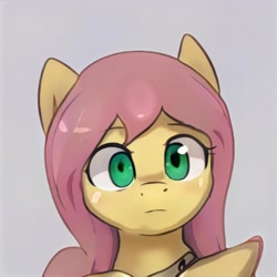 Size: 1024x1024 | Tagged: safe, artist:thisponydoesnotexist, derpibooru import, pony, bust, female, mare, neural network, not fluttershy, portrait, simple background, solo