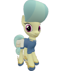 Size: 628x720 | Tagged: safe, artist:topsangtheman, derpibooru import, cinnabar, golden hooves, quicksilver, earth pony, pony, 3d, looking at you, sfm pony, simple background, solo, source filmmaker, transparent background