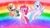 Size: 1280x719 | Tagged: safe, artist:andoanimalia, derpibooru import, pinkie pie, silverstream, somnambula, earth pony, hippogriff, pegasus, pony, bipedal, flying, hooves in air, y pose