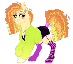 Size: 1499x1316 | Tagged: safe, artist:whalepornoz, derpibooru import, oc, oc:sunny stardust, earth pony, pony, clothes, female, mare, simple background, smiling, solo, transparent background