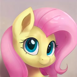 Size: 1024x1024 | Tagged: safe, artist:thisponydoesnotexist, derpibooru import, fluttershy, earth pony, pegasus, pony, artificial intelligence, female, mare, neural network, solo