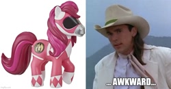 Size: 957x499 | Tagged: safe, artist:dexstewart13, derpibooru import, caption, image macro, jason david frank, mighty morphin power rangers, pink ranger, power rangers, text