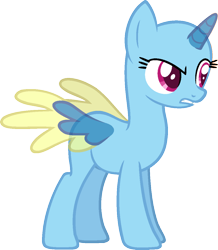 Size: 1027x1178 | Tagged: safe, artist:pegasski, derpibooru import, oc, oc only, alicorn, pony, stranger than fan fiction, alicorn oc, bald, base, eyelashes, horn, simple background, solo, suspicious, transparent background, two toned wings, wings