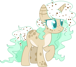 Size: 2806x2466 | Tagged: safe, artist:crystalponyart7669, artist:lazuli, derpibooru import, oc, oc:mint chocolate, pony, unicorn, female, mare, simple background, solo, transparent background