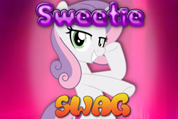 Size: 1920x1280 | Tagged: safe, artist:jhayarr23, derpibooru import, edit, sweetie belle, pony, unicorn, growing up is hard to do, female, looking at you, mare, older, older sweetie belle, smiling, swag, vector, vector edit