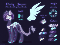 Size: 1600x1200 | Tagged: safe, artist:darlyjay, derpibooru import, oc, oc:darlien jenter, pony, robot, robot pony, female, reference sheet, solo