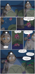 Size: 1000x2102 | Tagged: safe, artist:cactuscowboydan, derpibooru import, idw, pinkie pie, earth pony, pony, spoiler:comic, spoiler:comic32, alien (franchise), apple pinkie, comic, egg, food, hungry, pod, this will end in death