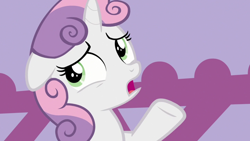 Size: 1920x1080 | Tagged: safe, derpibooru import, screencap, sweetie belle, growing up is hard to do, solo