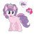 Size: 1280x1252 | Tagged: safe, artist:tenderrain46, derpibooru import, pinkie pie, princess flurry heart, oc, earth pony, pony, crown, female, jewelry, magical lesbian spawn, mare, offspring, parent:pinkie pie, parent:princess flurry heart, parents:flurrypie, regalia, simple background, transparent background