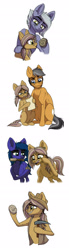 Size: 700x2528 | Tagged: safe, artist:celestial-rainstorm, derpibooru import, oc, oc only, oc:azurite, oc:sandstone pie, earth pony, pony, female, mare, offspring, parent:limestone pie, parent:maud pie, parent:mud briar, parent:quibble pants, parent:rainbow dash, parents:maudbriar, parents:quibbledash, parents:quibblestone, simple background, white background