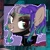 Size: 500x500 | Tagged: safe, alternate version, artist:hebiparabella, derpibooru import, oc, oc only, earth pony, pony, blood, bust, ear piercing, earth pony oc, face mask, grin, heterochromia, nosebleed, piercing, smiling, solo