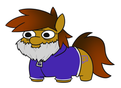 Size: 1025x741 | Tagged: safe, artist:jargon scott, derpibooru import, oc, oc only, oc:twitchyylive, earth pony, pony, beard, clothes, facial hair, hoodie, jacket, solo, squatpony