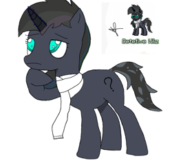 Size: 860x836 | Tagged: safe, artist:wilwil000, derpibooru import, oc, oc:detetive wilz, pony, unicorn, base used, brazil, detective, first drawing, looking up, male, pony town, pose, simple background, white background