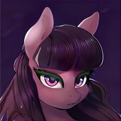 Size: 1024x1024 | Tagged: safe, artist:thisponydoesnotexist, derpibooru import, edit, oc, earth pony, pony, artificial intelligence, eyeshadow, female, makeup, neural network, not octavia, not twilight sparkle, sexy, solo