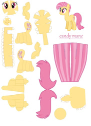 Size: 774x1064 | Tagged: safe, artist:dryroutetodevon, derpibooru import, candy mane, earth pony, pony, craft, papercraft, solo