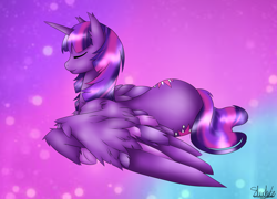 Size: 2048x1476 | Tagged: safe, artist:mikomiichu, derpibooru import, twilight sparkle, twilight sparkle (alicorn), alicorn, pony, solo