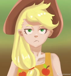 Size: 1600x1700 | Tagged: safe, artist:animesoul, derpibooru import, part of a set, applejack, human, female, humanized, solo