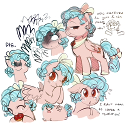 Size: 1000x1000 | Tagged: safe, artist:cal, derpibooru import, cozy glow, pegasus, pony, cozybetes, cute, donut, female, filly, food