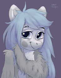 Size: 2352x3000 | Tagged: safe, artist:bloodymrr, derpibooru import, oc, pegasus, pony, commission, fluffy, rcf community, solo