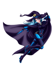 Size: 4128x5790 | Tagged: safe, artist:mauroz, derpibooru import, trixie, human, anime, bodysuit, cape, cloak, clothes, hat, humanized, magic, magic wand, magician outfit, moon, night, runes, simple background, solo, transparent background