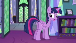 Size: 1280x720 | Tagged: safe, derpibooru import, screencap, twilight sparkle, twilight sparkle (alicorn), alicorn, pony, amending fences, butt, female, mare, plot, twibutt