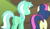 Size: 237x136 | Tagged: safe, derpibooru import, screencap, bon bon, lyra heartstrings, sweetie drops, earth pony, pony, unicorn, brotherhooves social, butt, female, mare, picture for breezies, plot