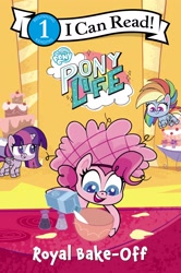 Size: 1600x2408 | Tagged: safe, derpibooru import, pinkie pie, rainbow dash, twilight sparkle, twilight sparkle (alicorn), alicorn, earth pony, pegasus, pony, my little pony: pony life, book cover, cover, official