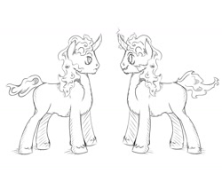 Size: 1280x1089 | Tagged: safe, artist:daisyminttea, derpibooru import, king sombra, pony, unicorn, colt, male, monochrome, sketch