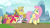 Size: 1920x1080 | Tagged: safe, derpibooru import, screencap, apple bloom, fluttershy, scootaloo, sweetie belle, pegasus, pony, growing up is hard to do, cutie mark crusaders