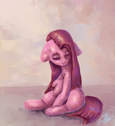 Size: 2000x2200 | Tagged: safe, artist:mannybcadavera, derpibooru import, pinkie pie, earth pony, pony, digital art, pinkamena diane pie, sad, sadness, simple background, sitting, solo