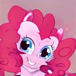 Size: 1024x1024 | Tagged: safe, artist:thisponydoesnotexist, derpibooru import, creepy, neural network, no nose, no snout, not pinkie pie