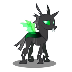 Size: 1000x1000 | Tagged: safe, artist:lazingabout94, derpibooru import, oc, oc only, changeling, changeling oc, green changeling, simple background, solo, transparent background