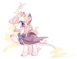 Size: 1024x785 | Tagged: safe, artist:manella-art, derpibooru import, oc, oc:craner moon, alicorn, bat pony, bat pony alicorn, pony, bat wings, cloak, clothes, crooked horn, female, horn, mare, simple background, solo, transparent background, wings