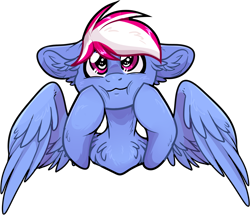 Size: 2352x2022 | Tagged: safe, artist:sherochan, derpibooru import, oc, oc only, oc:steam loco, pegasus, pony, chest fluff, commission, cute, excited, floppy ears, male, pegasus oc, simple background, solo, sticker, sticker pack, transparent background, wings, ych result