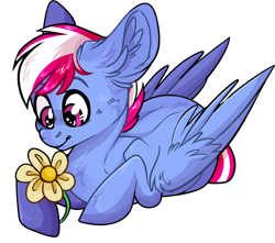 Size: 2844x2517 | Tagged: safe, artist:sherochan, derpibooru import, oc, oc only, oc:steam loco, pegasus, pony, commission, cute, flower, male, pegasus oc, simple background, solo, sticker, sticker pack, transparent background, wings, ych result