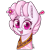 Size: 3072x3072 | Tagged: safe, artist:dsp2003, oc, oc:sakuragi-san, pony, unicorn, 2020, bust, clothes, curved horn, female, flower, flower in hair, horn, kanzashi, kimono (clothing), looking at you, mare, open mouth, portrait, signature, simple background, transparent background, vaguely asian robe