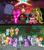 Size: 390x445 | Tagged: safe, derpibooru import, edit, edited screencap, screencap, applejack, fluttershy, meadowbrook, pinkie pie, rainbow dash, rarity, rockhoof, somnambula, spike, star swirl the bearded, starlight glimmer, stygian, sunburst, twilight sparkle, twilight sparkle (alicorn), alicorn, dragon, earth pony, pegasus, pony, unicorn, shadow play, 8-ball, amorphous shape, angry, bill cipher, destroyed, eaten, eye-bats, flying, gravity falls, hectorgon, keyhole, kryptos, lava lamp shaped demon, looking at someone, paci-fire, pinkie pie is not amused, pyronica, rainbow dash is not amused, rockhoof is not amused, socks (coat marking), somnambula is not amused, spike is not amused, star swirl is not amused, starlight is not amused, sunburst is not amused, teeth, twilight is not amused, unamused, wall of tags, weirdmageddon, xanthar