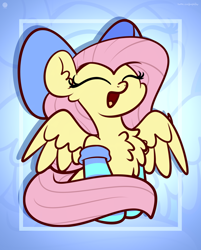 Size: 2616x3250 | Tagged: safe, artist:kimjoman, derpibooru import, fluttershy, pegasus, pony, bow, chest fluff, clothes, cute, ear fluff, eyes closed, female, hair bow, high res, mare, open mouth, shyabetes, sitting, socks, solo, striped socks, zoom layer